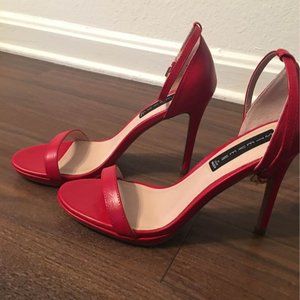 Red Dress Sandals, Size 9, Steven by Steve Madden